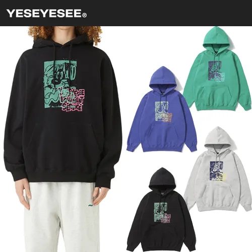 YESEYESEE  |Unisex Street Style Logo Hoodies