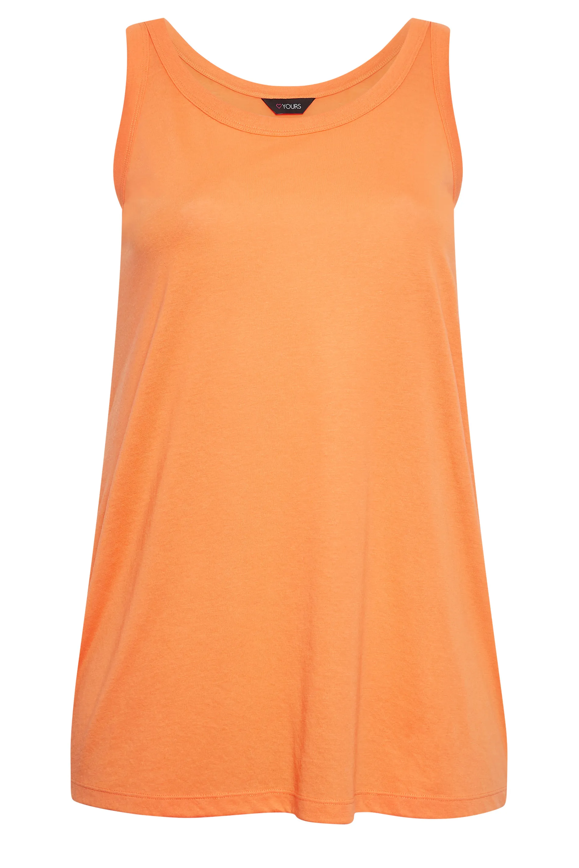 YOURS Curve Orange Basic Vest Top